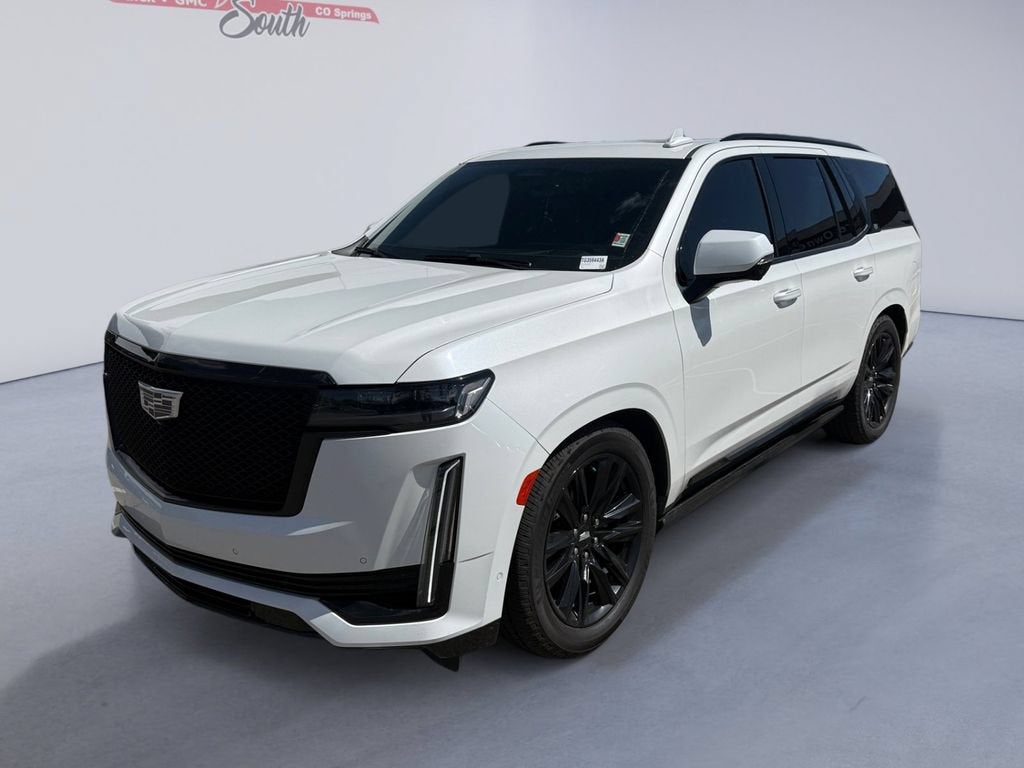 Crystal White Tricoat 2021 Cadillac Escalade SUV / Crossover Four-Wheel Drive Automatic