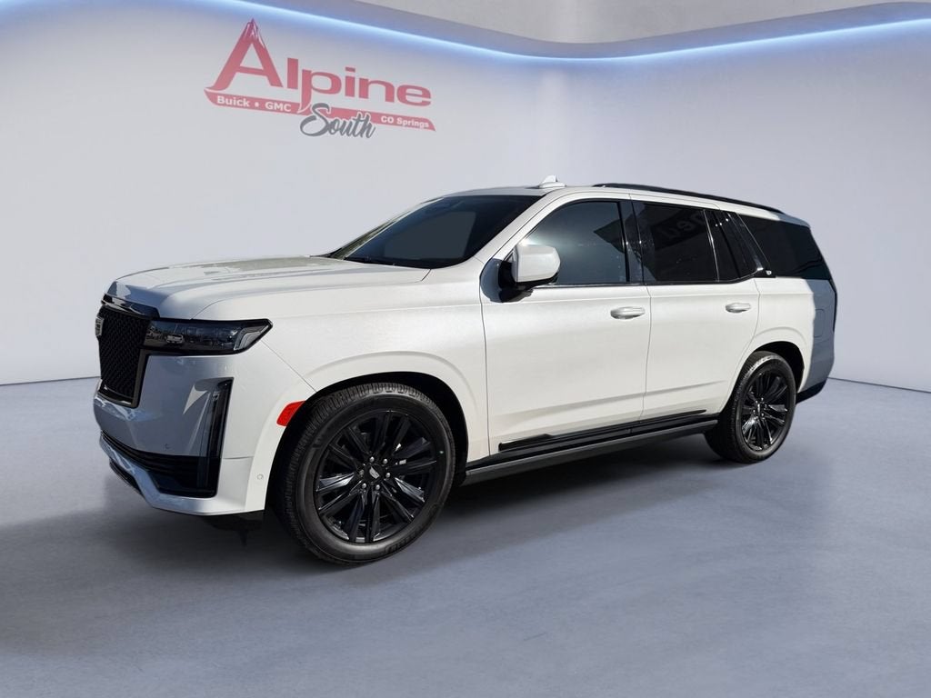 Crystal White Tricoat 2021 Cadillac Escalade SUV / Crossover Four-Wheel Drive Automatic