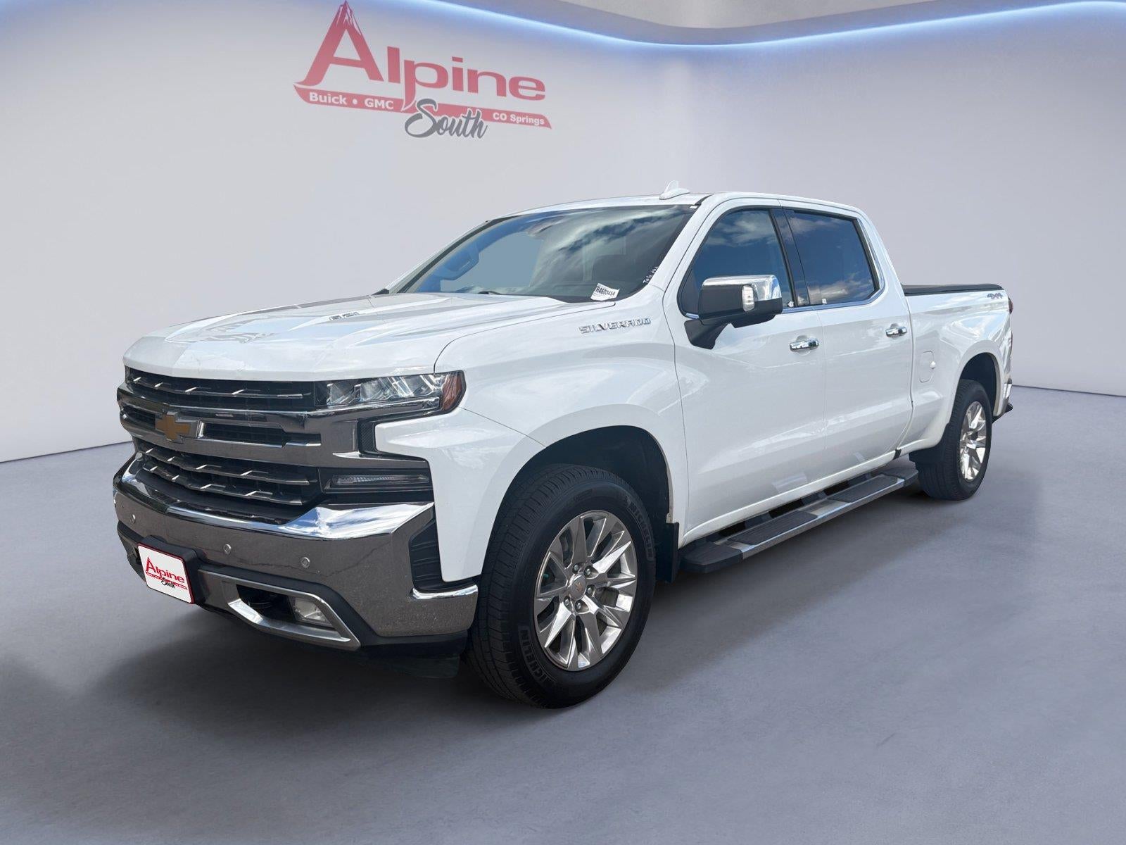 White 2020 Chevrolet Silverado 1500 Pickup Truck Four-Wheel Drive Automatic
