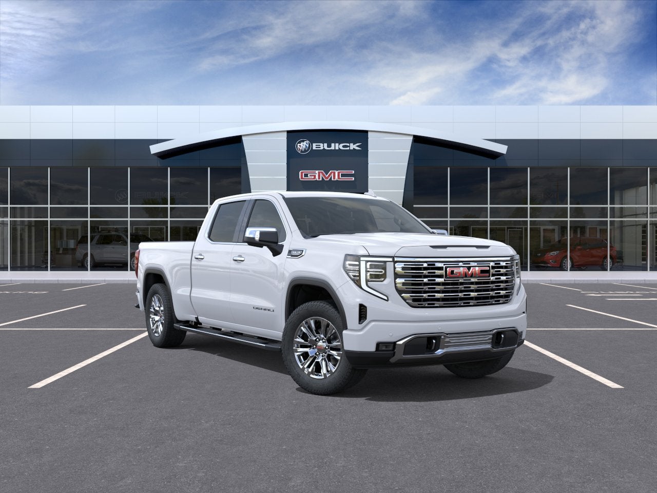 Glacier White Tricoat 2026 GMC Sierra 1500 Pickup Truck Four-Wheel Drive Automatic