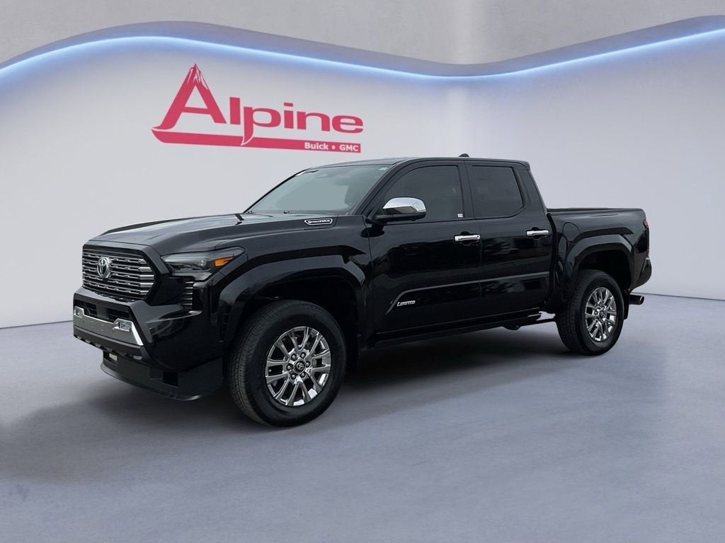 Black 2024 Toyota Tacoma TRD Sport Double Cab 4WD Pickup Truck Four-Wheel Drive Automatic