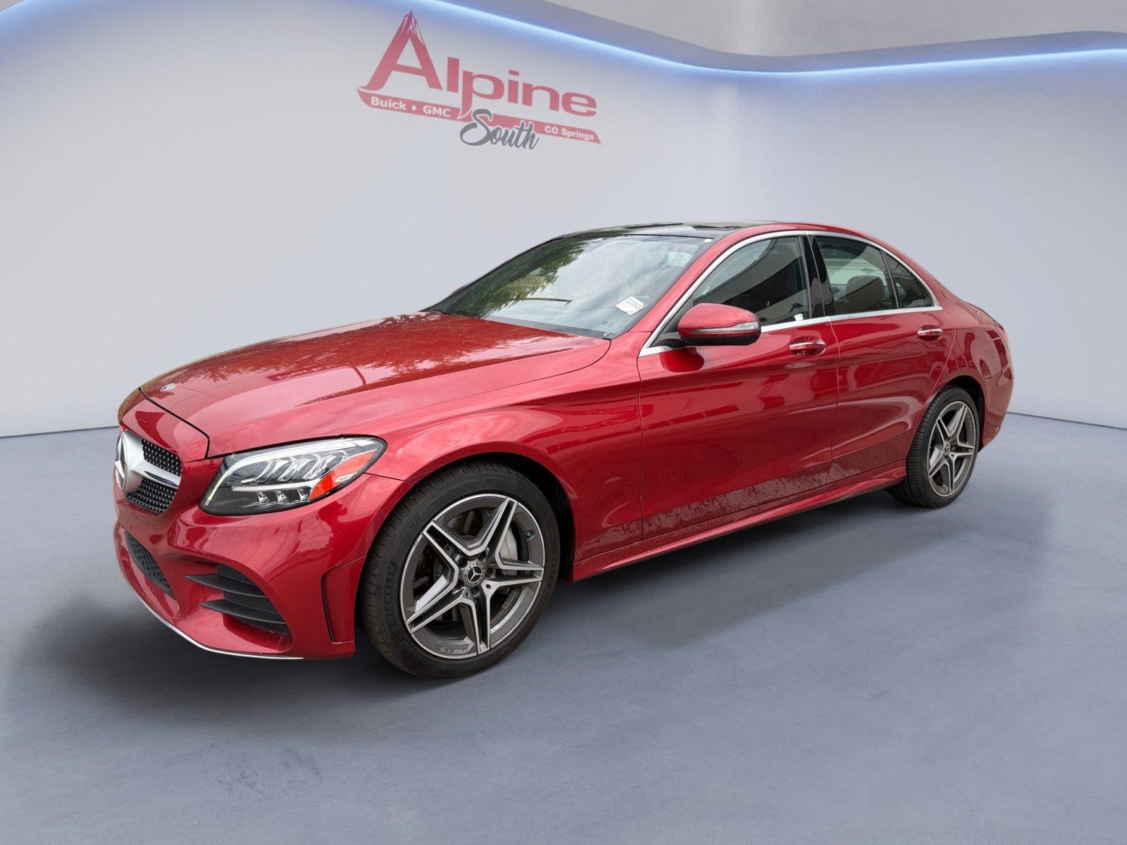 Red 2020 Mercedes-Benz C-Class Sedan All-Wheel Drive Automatic