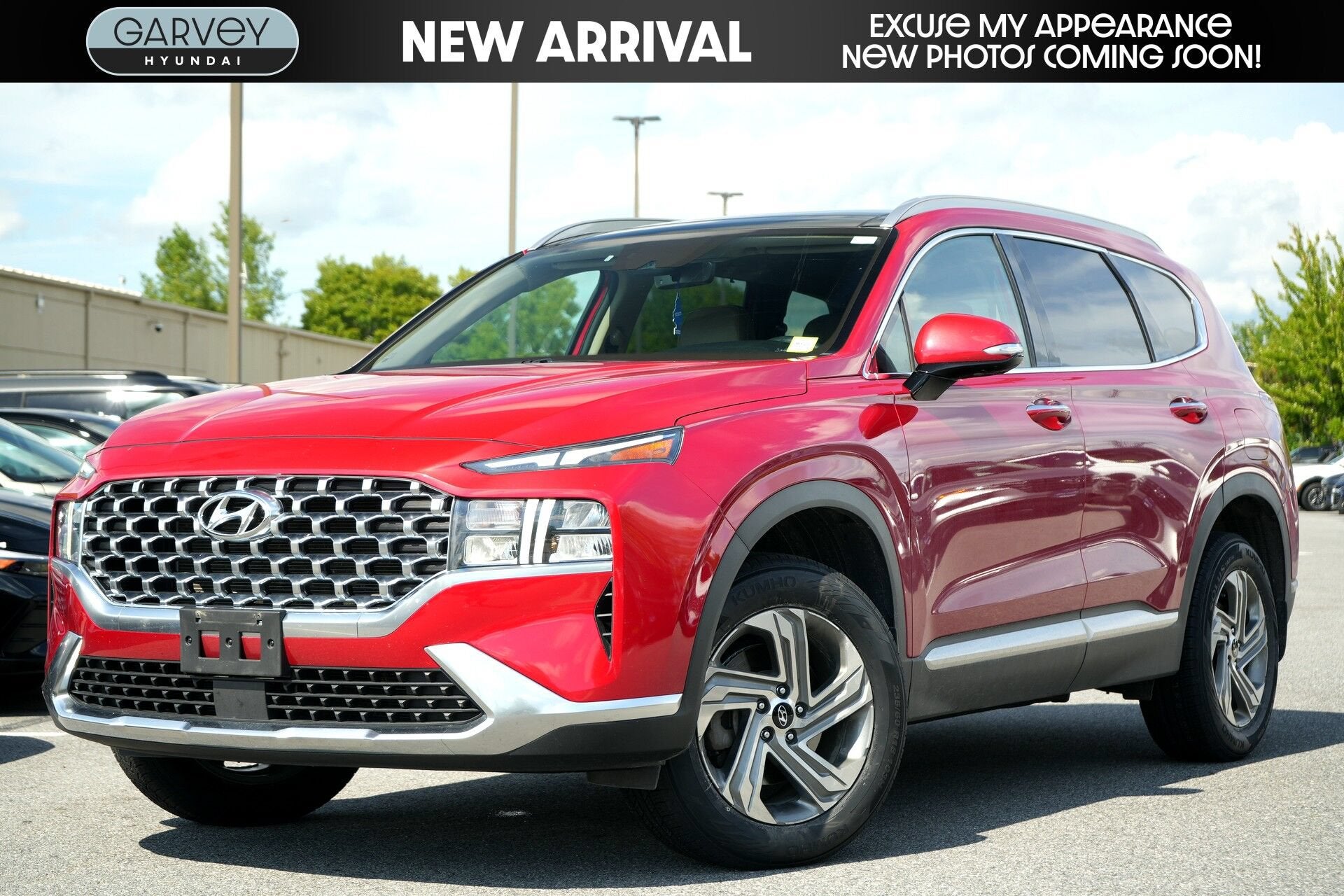 Calypso Red 2022 Hyundai Santa Fe SUV / Crossover All-Wheel Drive Automatic