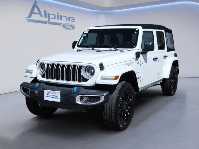 Bright White Clearcoat 2024 Jeep Wrangler 4xe SUV / Crossover Four-Wheel Drive 8-Speed Automatic