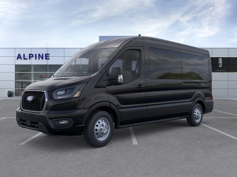 Black Metallic 2026 Ford Transit Passenger Van All-Wheel Drive 