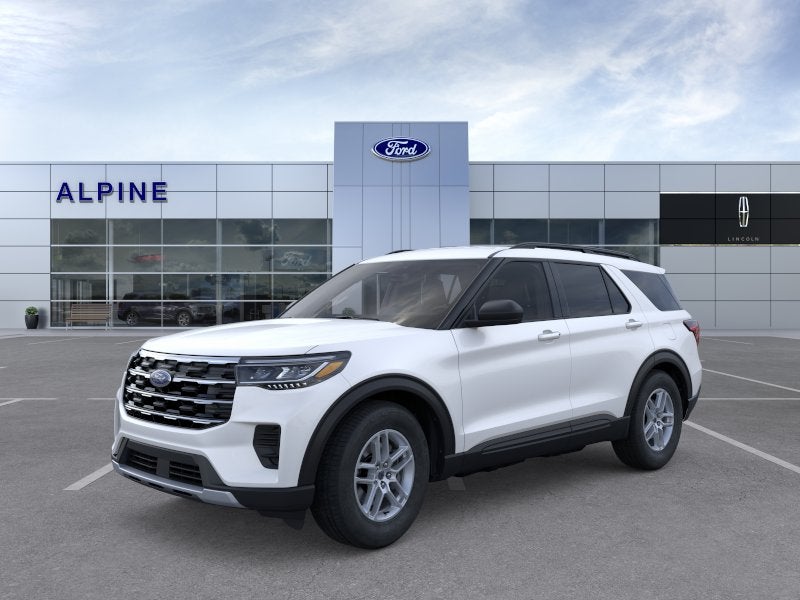 White Metallic 2026 Ford Explorer SUV / Crossover All-Wheel Drive Automatic