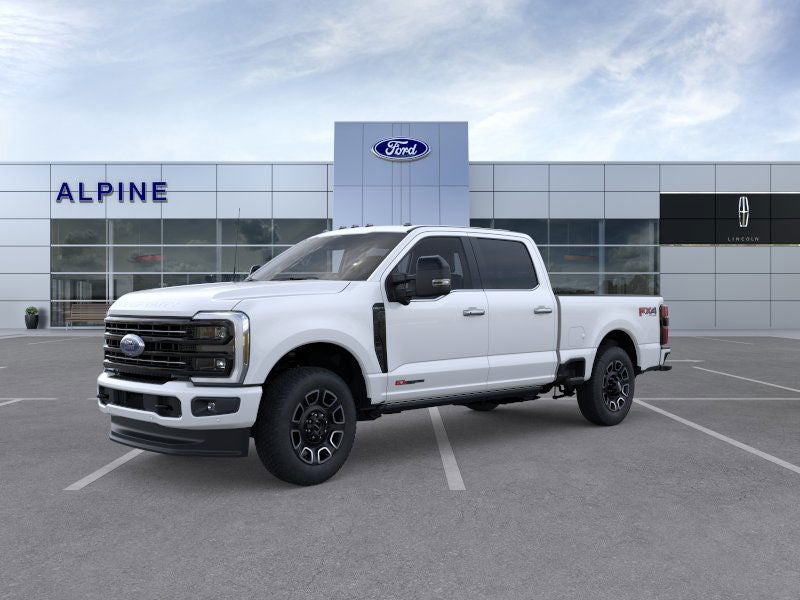 White Metallic 2026 Ford F-250 Super Duty Platinum Crew Cab 4WD Pickup Truck Four-Wheel Drive Automatic