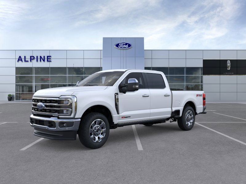 White Metallic 2026 Ford F-250 Super Duty King Ranch Crew Cab 4WD Pickup Truck Four-Wheel Drive Automatic