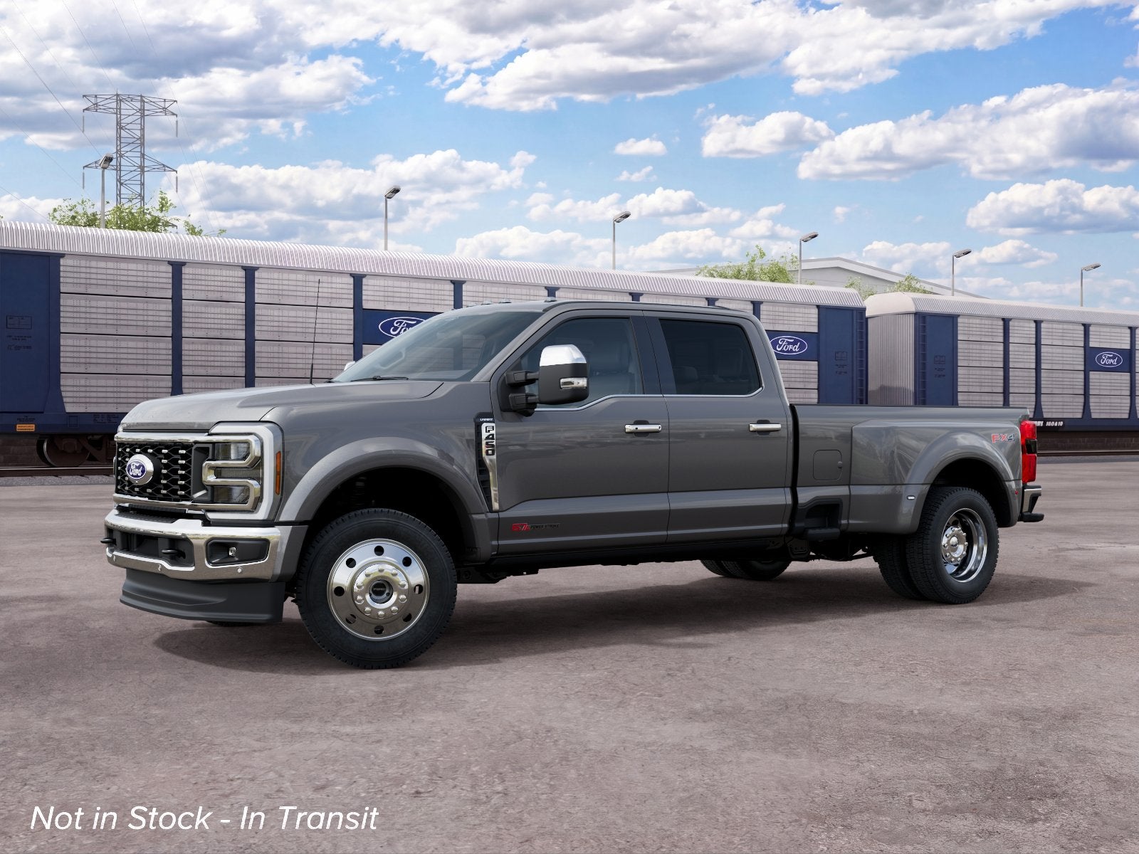 Gray 2027 Ford F-450 Super Duty Pickup Truck Four-Wheel Drive Automatic