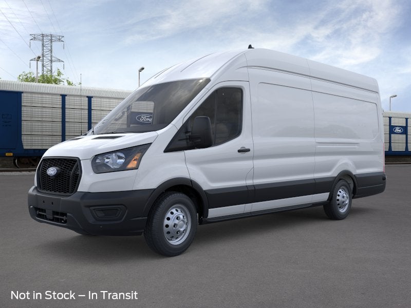 White 2026 Ford Transit Cargo 350 High Roof Extended LB AWD Van All-Wheel Drive 