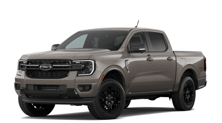 Gray 2026 Ford Ranger Pickup Truck Four-Wheel Drive Automatic
