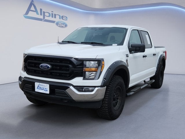 White 2023 Ford F-150 XLT SuperCrew 4WD Pickup Truck Four-Wheel Drive Automatic