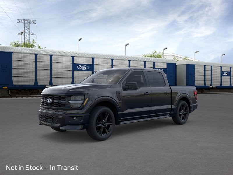 Black 2026 Ford F-150 STX SuperCrew 4WD Pickup Truck Four-Wheel Drive Automatic