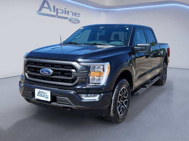 Black 2022 Ford F-150 XLT SuperCrew 4WD Pickup Truck Four-Wheel Drive Automatic