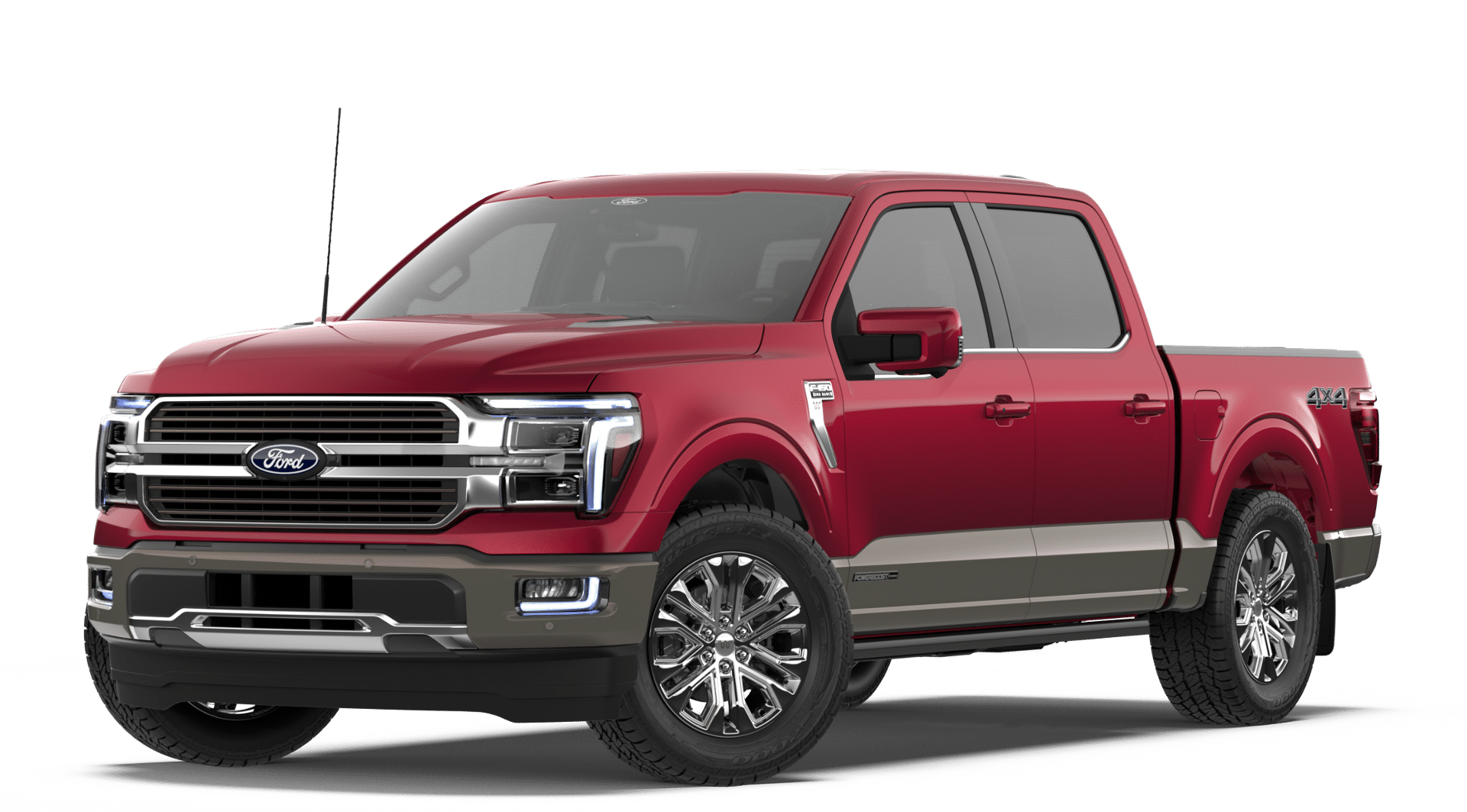 Red 2026 Ford F-150 Pickup Truck Four-Wheel Drive Automatic