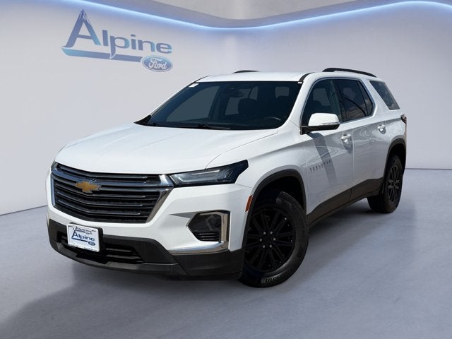 Summit White 2022 Chevrolet Traverse SUV / Crossover Four-Wheel Drive 9-Speed Automatic