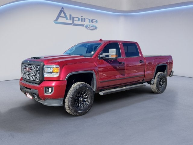 Red Quartz Tintcoat 2019 GMC Sierra 2500HD Denali Crew Cab 4WD Pickup Truck Four-Wheel Drive Automatic
