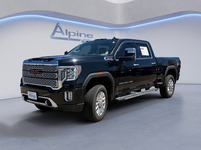 Onyx Black 2022 GMC Sierra 2500HD Denali Crew Cab 4WD Pickup Truck Four-Wheel Drive Automatic