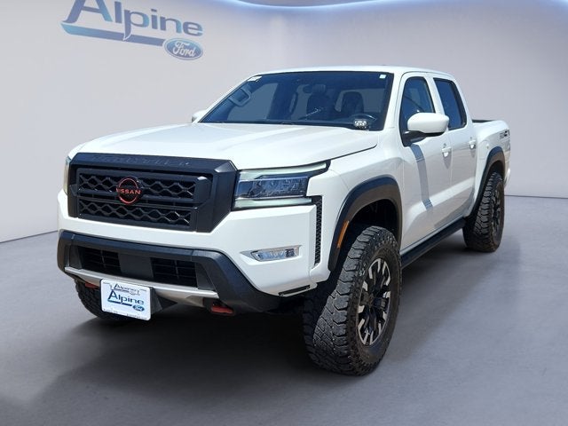 Glacier White 2022 Nissan Frontier Pickup Truck Four-Wheel Drive 9-Speed Automatic