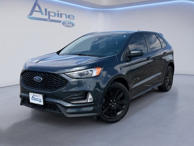 Blue Metallic 2024 Ford Edge SUV / Crossover All-Wheel Drive 8-Speed Automatic