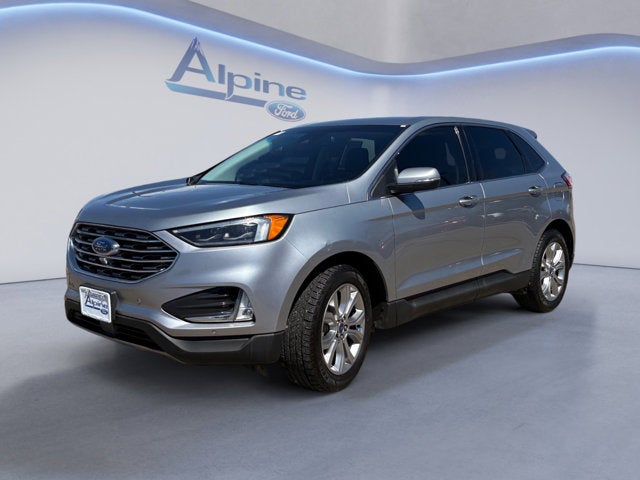 Silver Metallic 2022 Ford Edge Titanium AWD SUV / Crossover All-Wheel Drive 8-Speed Automatic