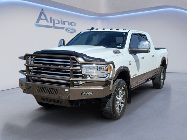 Bright White Clearcoat 2024 RAM 2500 Limited Longhorn Mega Cab 4WD Pickup Truck Four-Wheel Drive 6-Speed Automatic