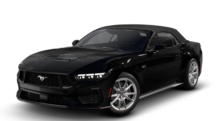 Shadow Black 2026 Ford Mustang Convertible Rear-Wheel Drive 6-Speed Manual