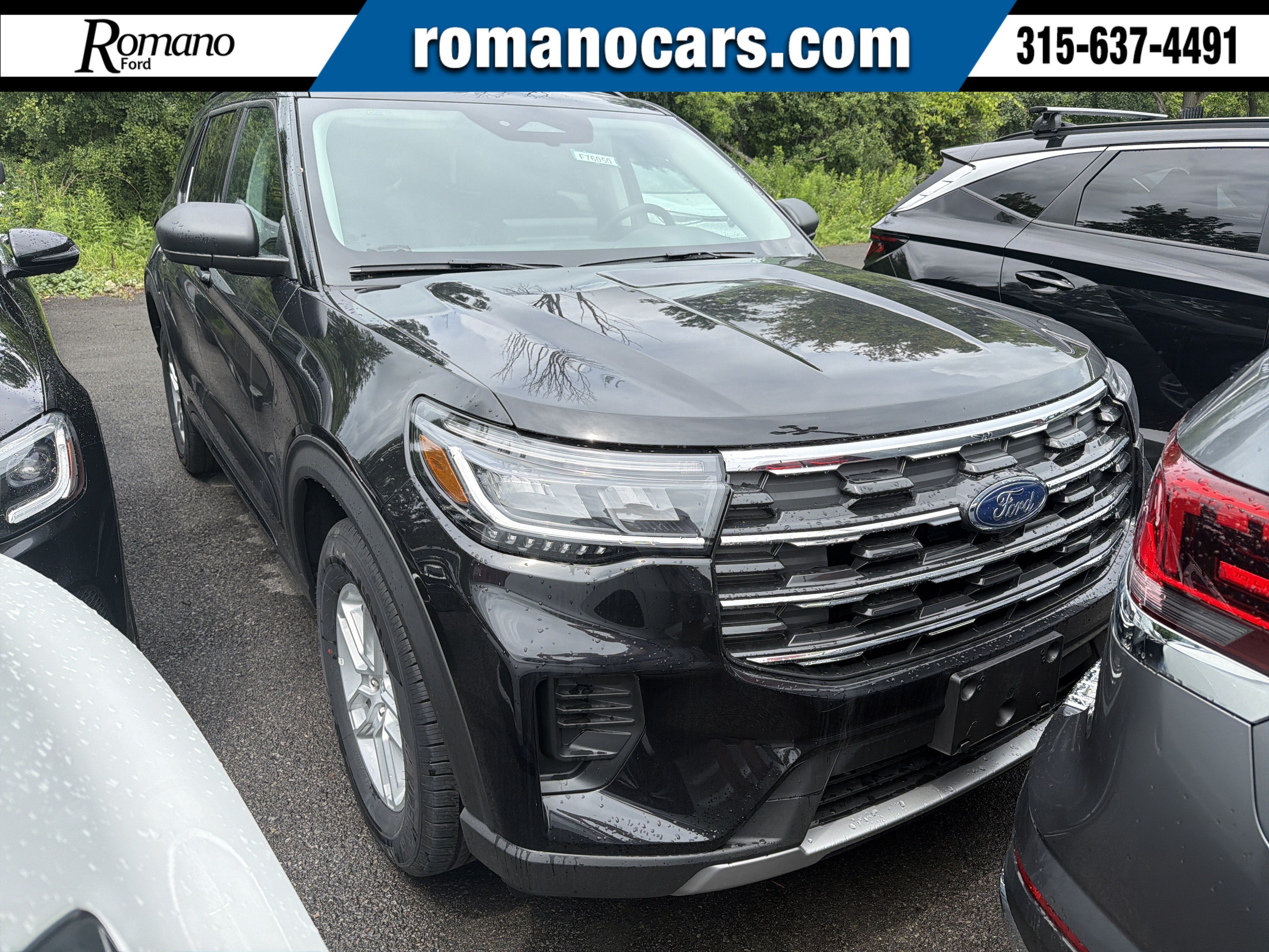 Agate Black Metallic 2026 Ford Explorer SUV / Crossover All-Wheel Drive Automatic