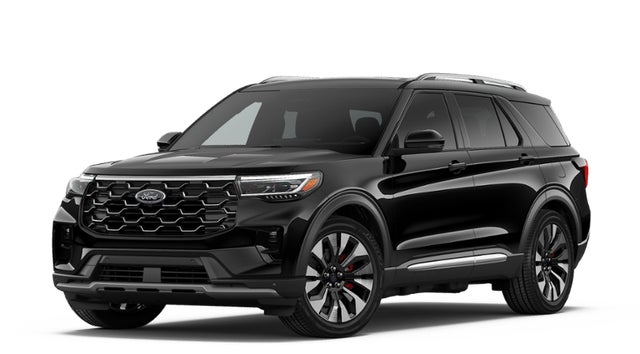 Agate Black Metallic 2026 Ford Explorer Platinum AWD SUV / Crossover All-Wheel Drive Automatic