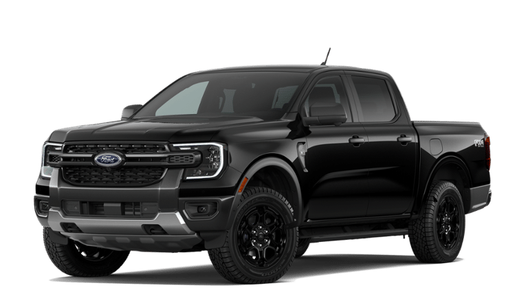 Shadow Black 2026 Ford Ranger Pickup Truck Four-Wheel Drive Automatic