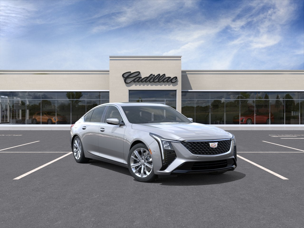 Argent Silver Metallic 2026 Cadillac CT5 Sedan All-Wheel Drive Automatic