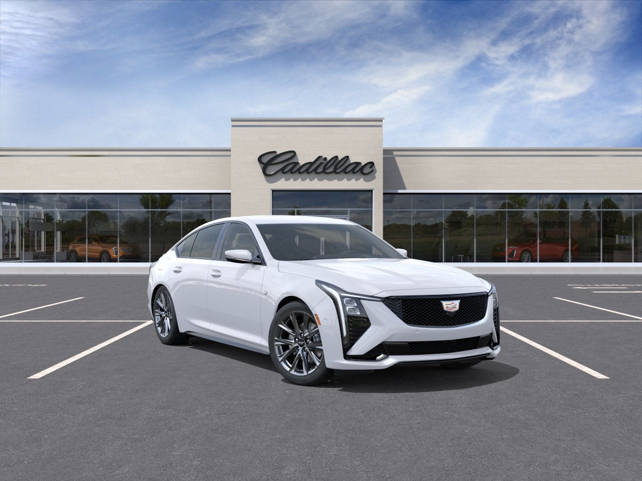 Summit White 2026 Cadillac CT5 Sedan All-Wheel Drive Automatic