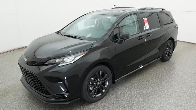 Midnight Black Metallic 2026 Toyota Sienna Minivan Front-Wheel Drive Continuously Variable Transmission