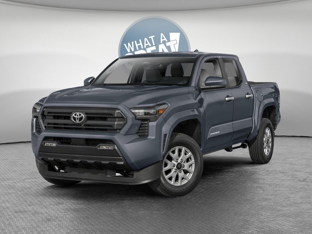 Black 2026 Toyota Tacoma SR5 Double Cab 4WD Pickup Truck Four-Wheel Drive 8-Speed Automatic
