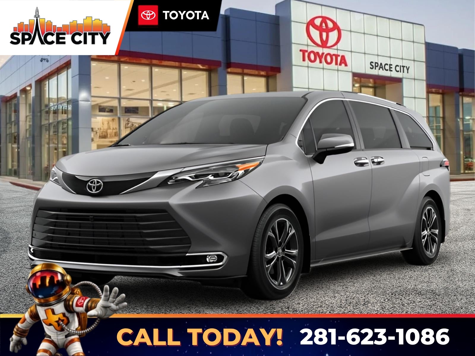 Heavy Metal 2026 Toyota Sienna Minivan All-Wheel Drive Continuously Variable Transmission