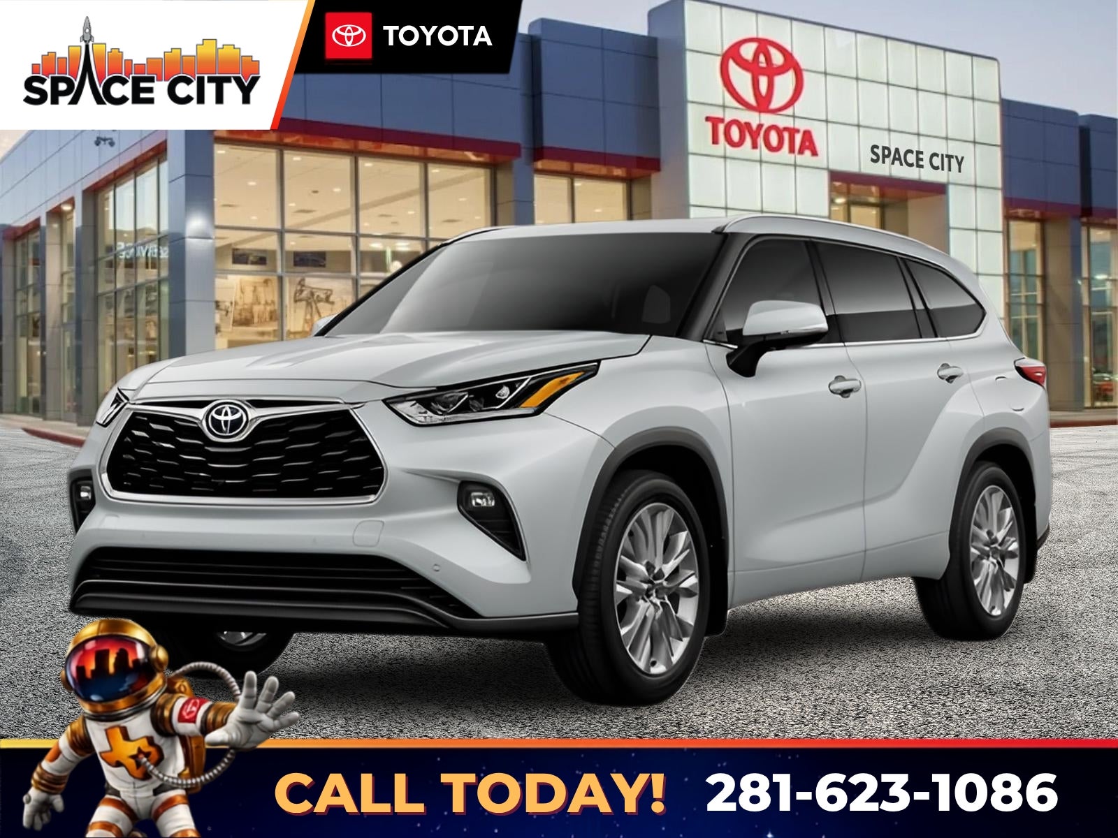 White (Wind Chill Pearl) 2026 Toyota Highlander SUV / Crossover All-Wheel Drive 8-Speed Dual Clutch