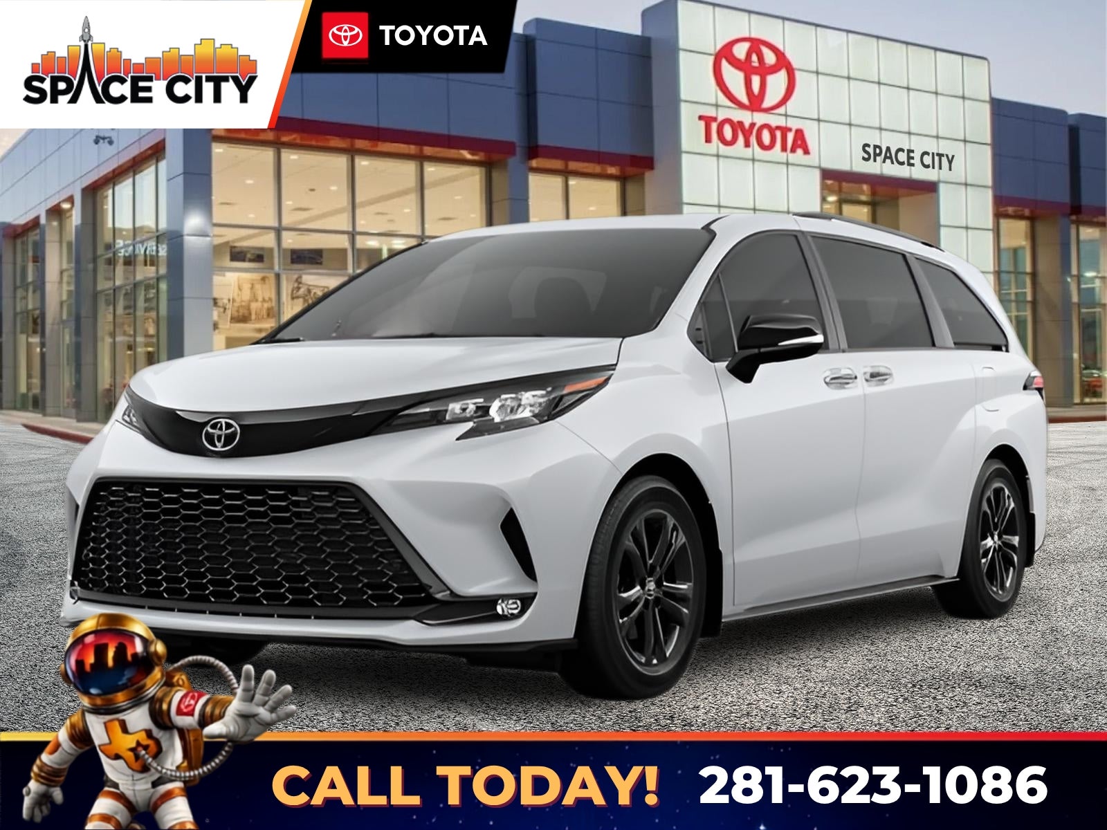 Ice Cap 2026 Toyota Sienna Minivan All-Wheel Drive Continuously Variable Transmission