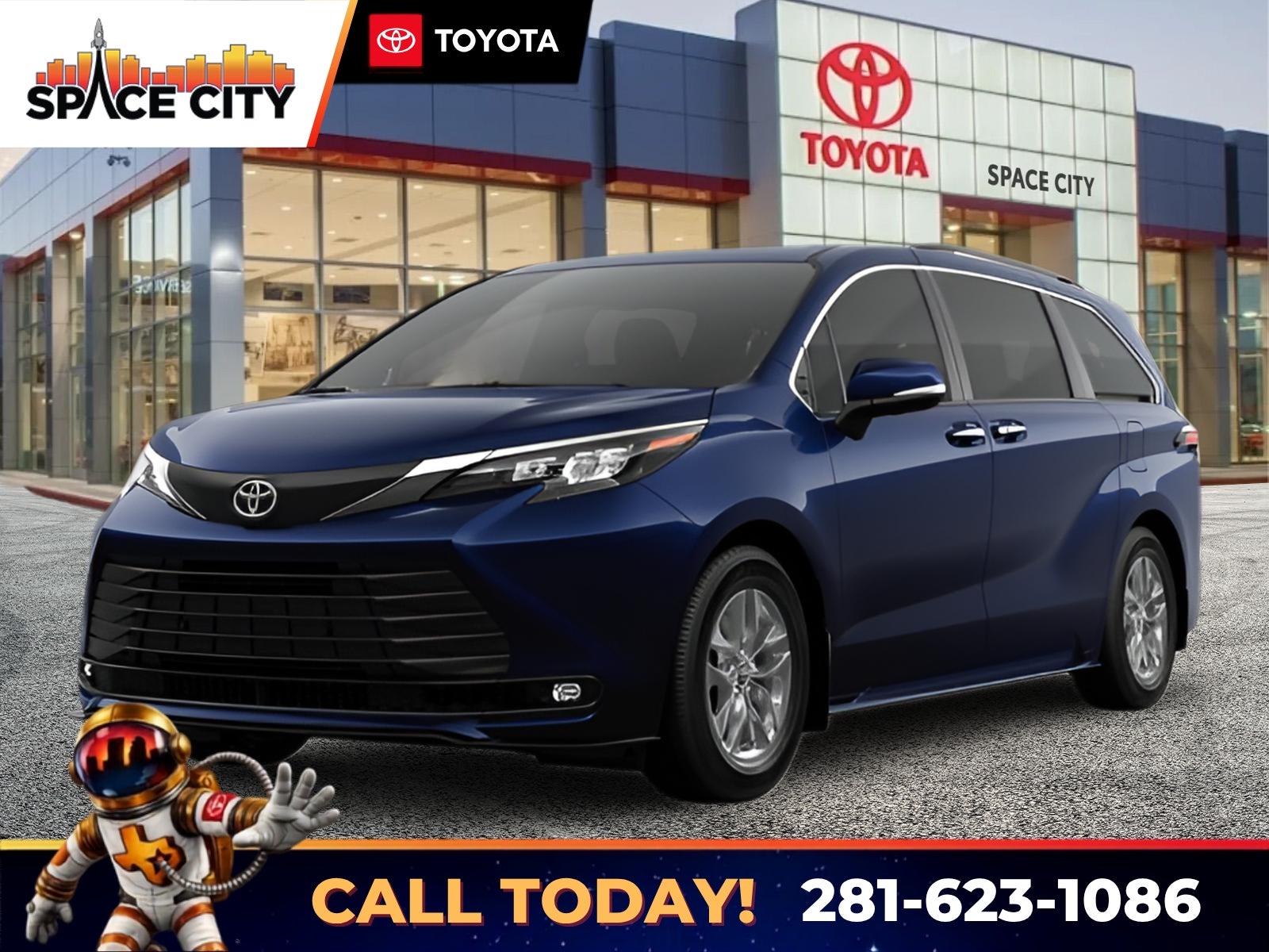 Blueprint 2026 Toyota Sienna Minivan Front-Wheel Drive Continuously Variable Transmission