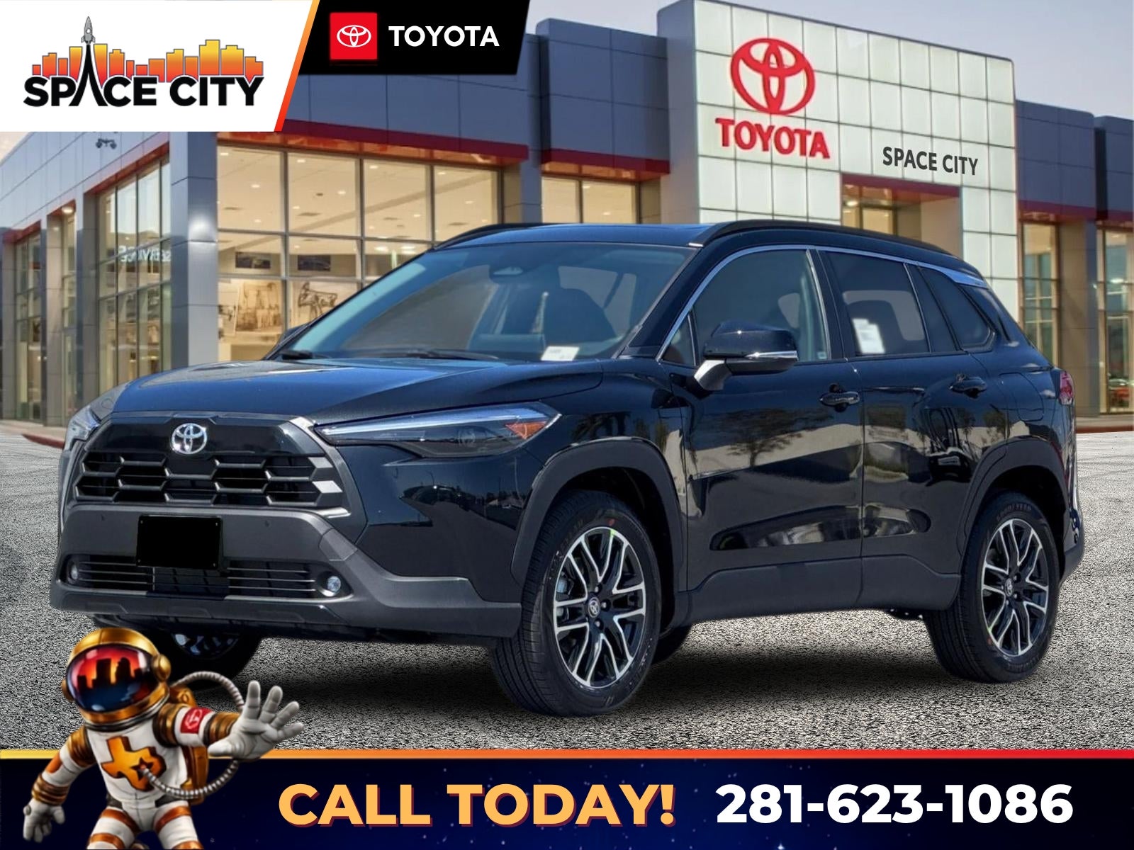 Jet Black 2026 Toyota Corolla Cross SUV / Crossover Front-Wheel Drive Continuously Variable Transmission