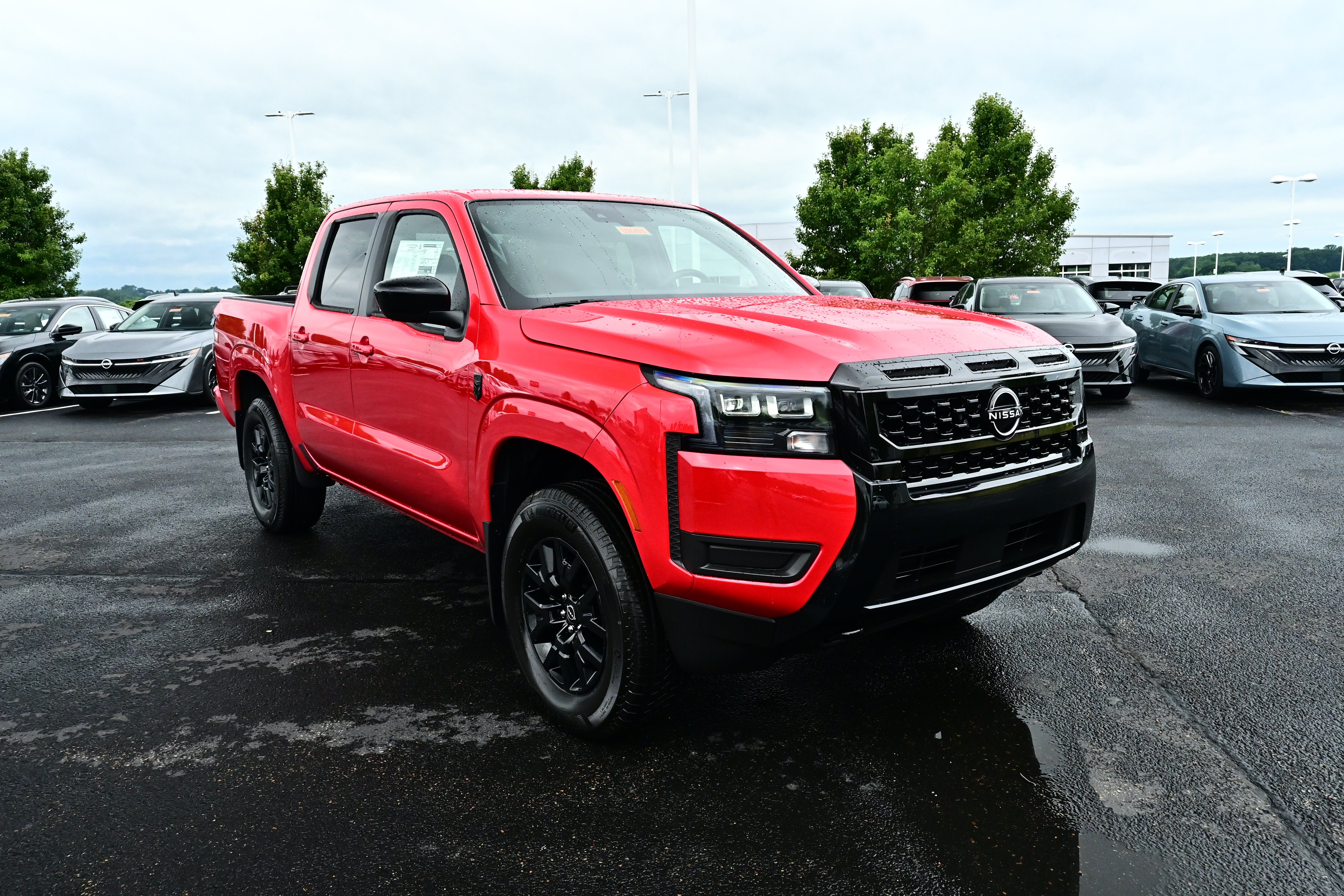 Red Alert 2026 Nissan Frontier Pickup Truck Four-Wheel Drive Automatic