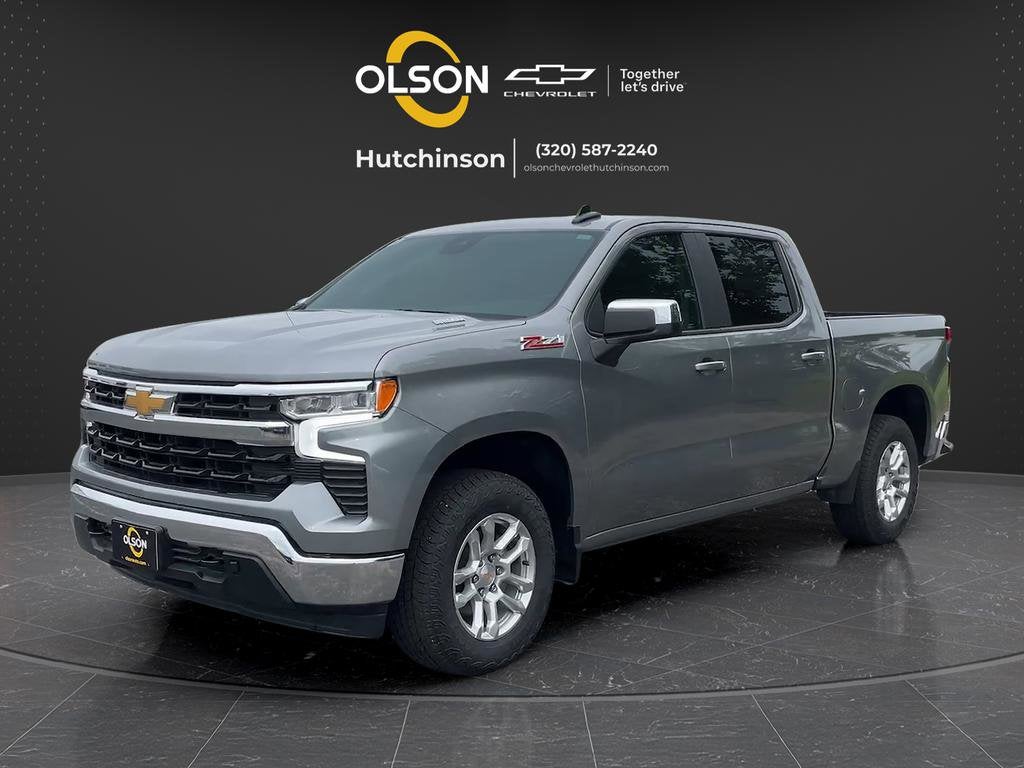 Sterling Gray Metallic 2025 Chevrolet Silverado 1500 LT Crew Cab 4WD Pickup Truck Four-Wheel Drive Automatic