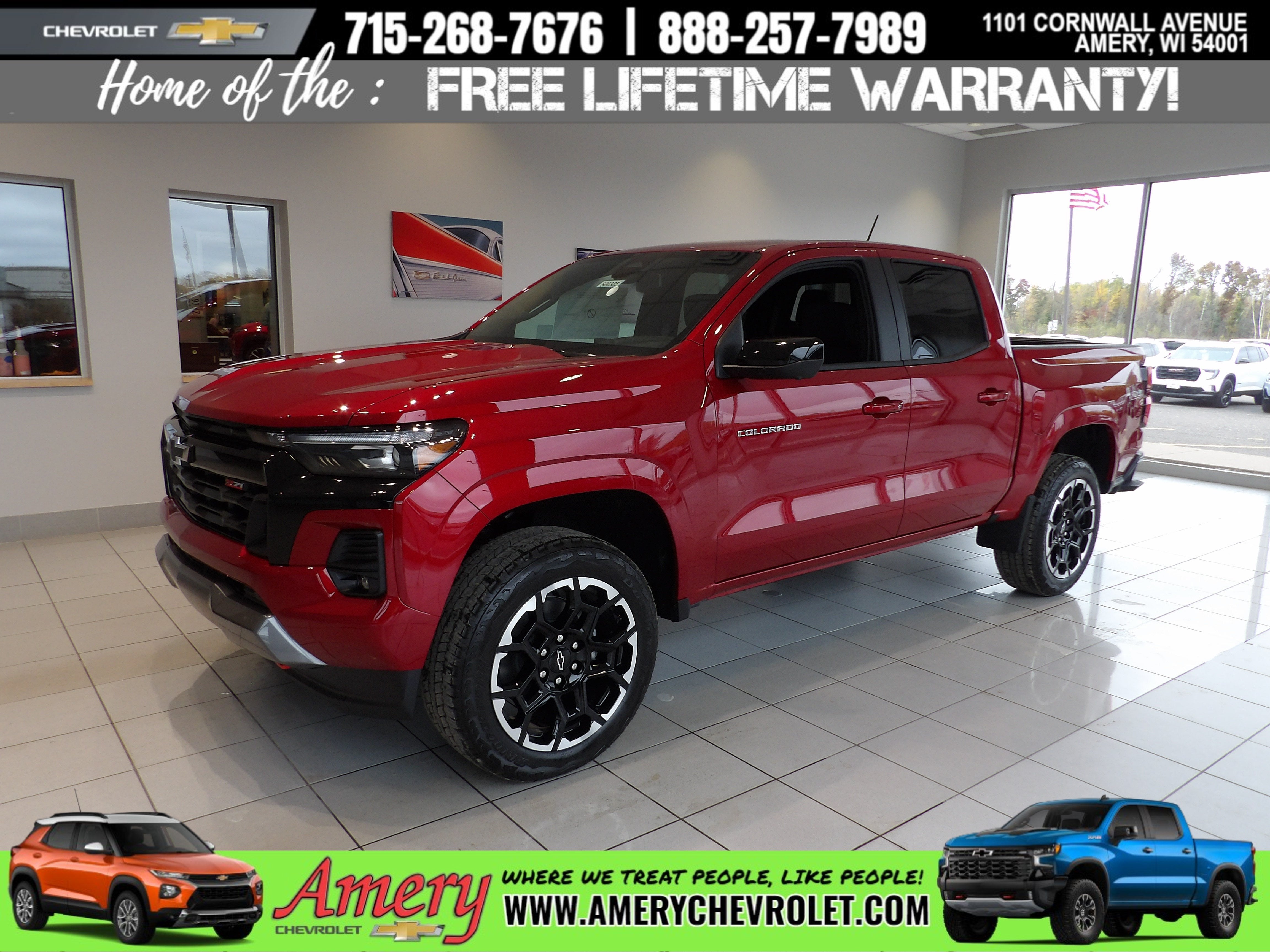 Radiant Red Tintcoat 2026 Chevrolet Colorado Pickup Truck Four-Wheel Drive 8-Speed Automatic