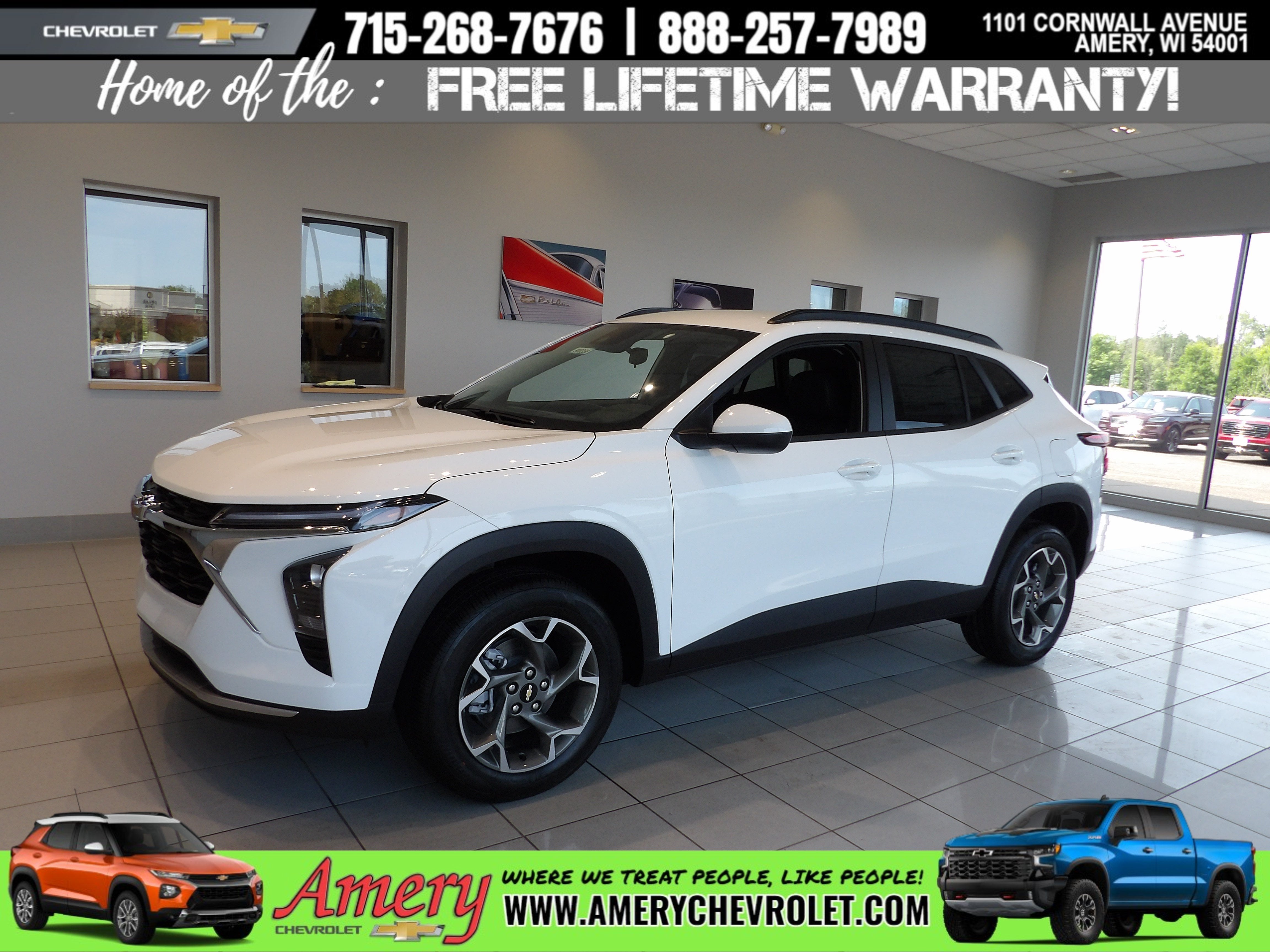 Summit White 2026 Chevrolet Trax SUV / Crossover Front-Wheel Drive 6-Speed Automatic