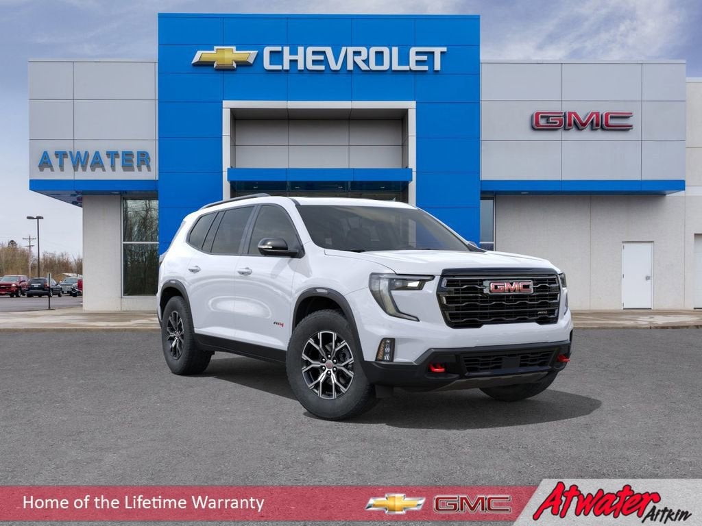 Glacier White Tricoat 2026 GMC Acadia SUV / Crossover Four-Wheel Drive Automatic