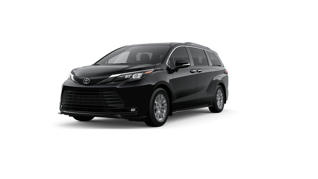 Midnight Black Metallic 2026 Toyota Sienna XLE 7-Passenger FWD Minivan Front-Wheel Drive Continuously Variable Transmission