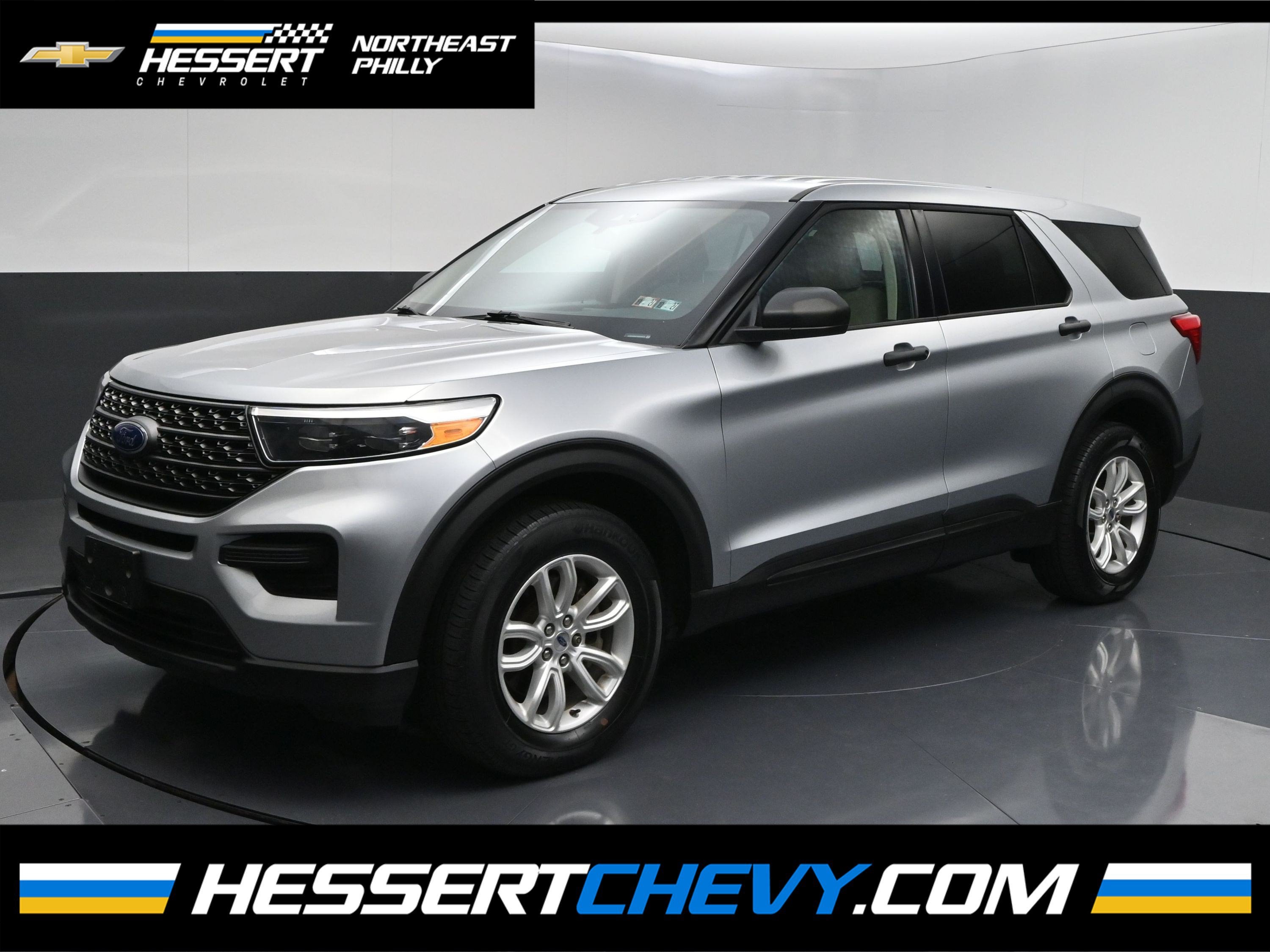 Silver 2021 Ford Explorer SUV / Crossover All-Wheel Drive Automatic