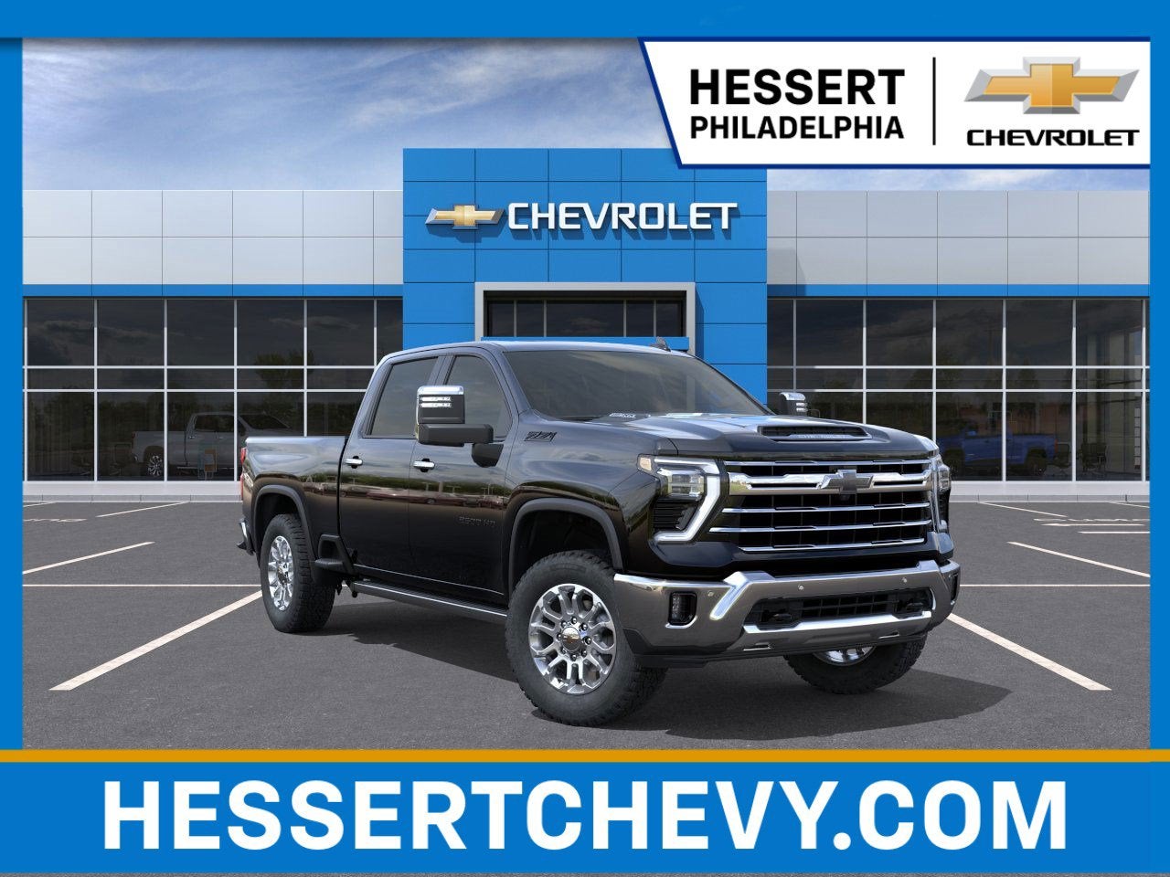Black 2026 Chevrolet Silverado 2500HD LTZ Crew Cab 4WD Pickup Truck Four-Wheel Drive Automatic