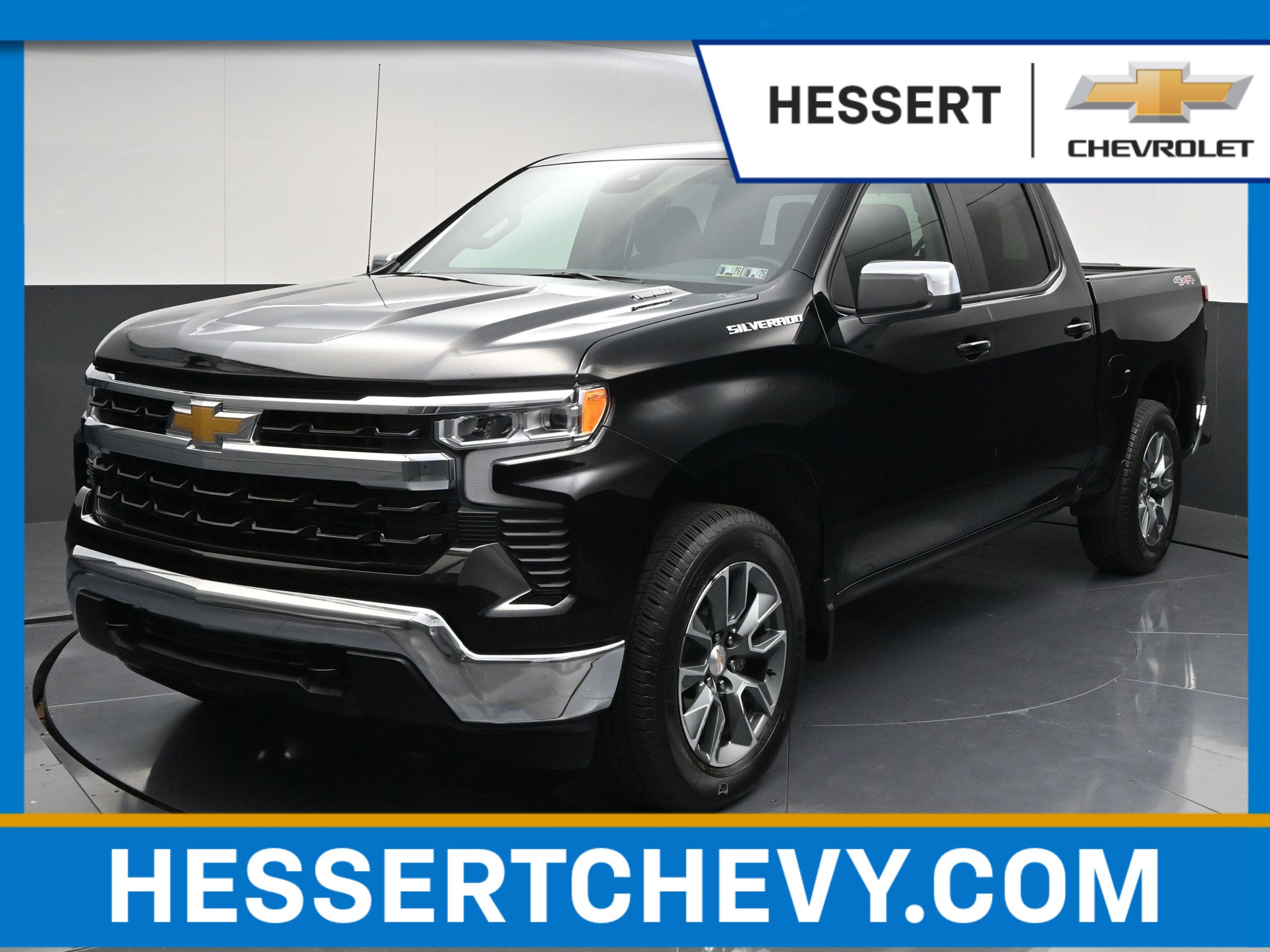 Black 2026 Chevrolet Silverado 1500 Pickup Truck Four-Wheel Drive Automatic
