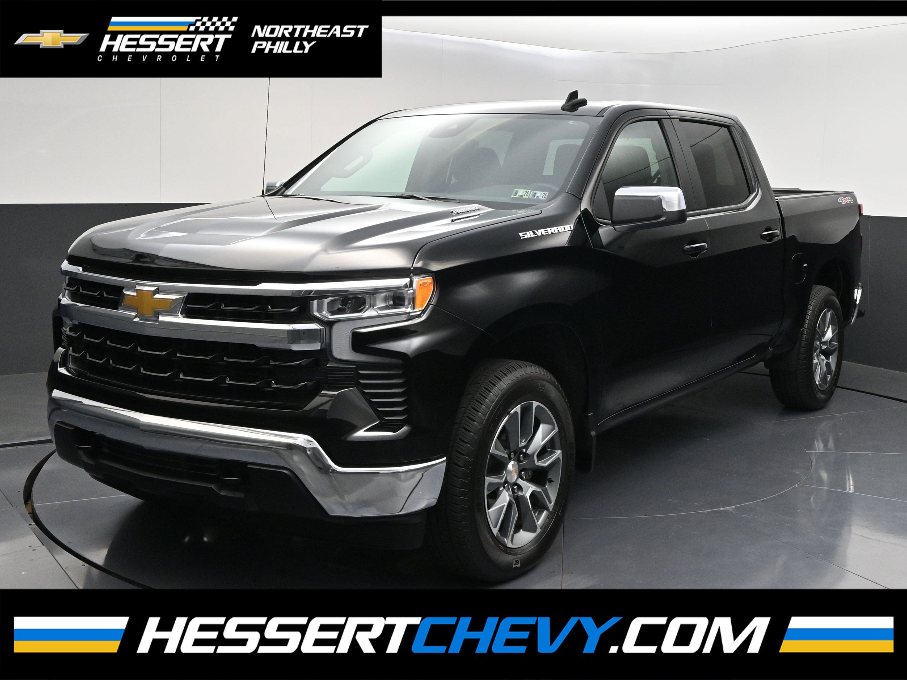Black 2026 Chevrolet Silverado 1500 Pickup Truck Four-Wheel Drive Automatic