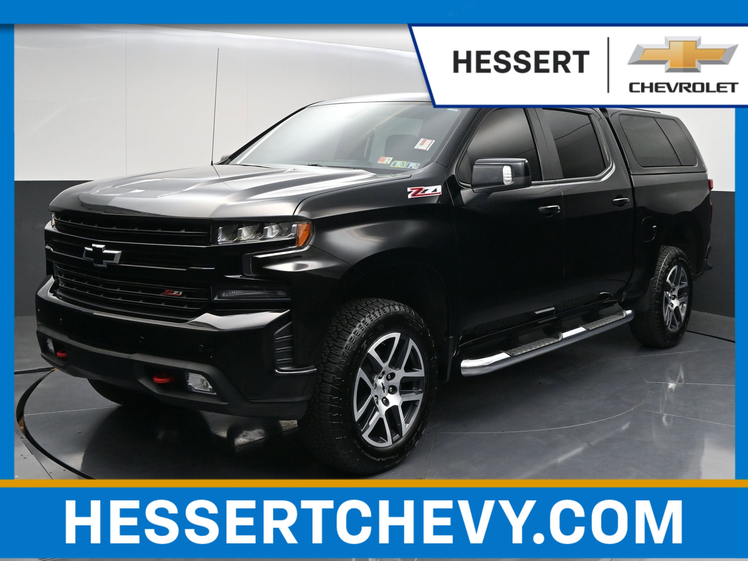 Black 2020 Chevrolet Silverado 1500 LT Trail Boss Crew Cab 4WD Pickup Truck Four-Wheel Drive Automatic